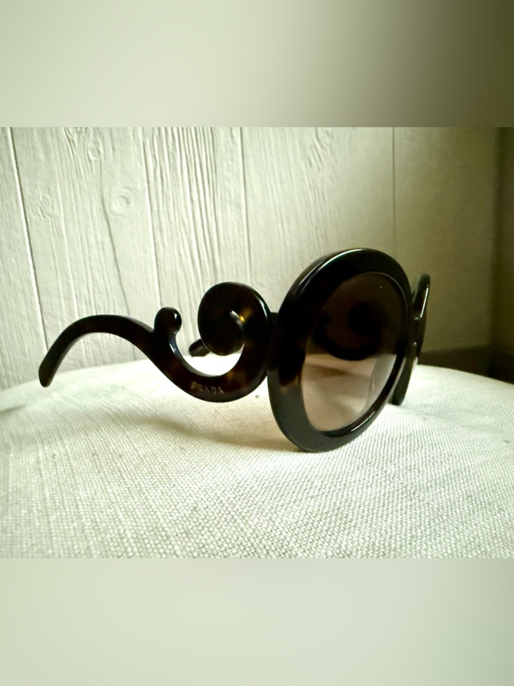 PRADA Baroque Tortoiseshell Sunglasses - Picture 3 of 8